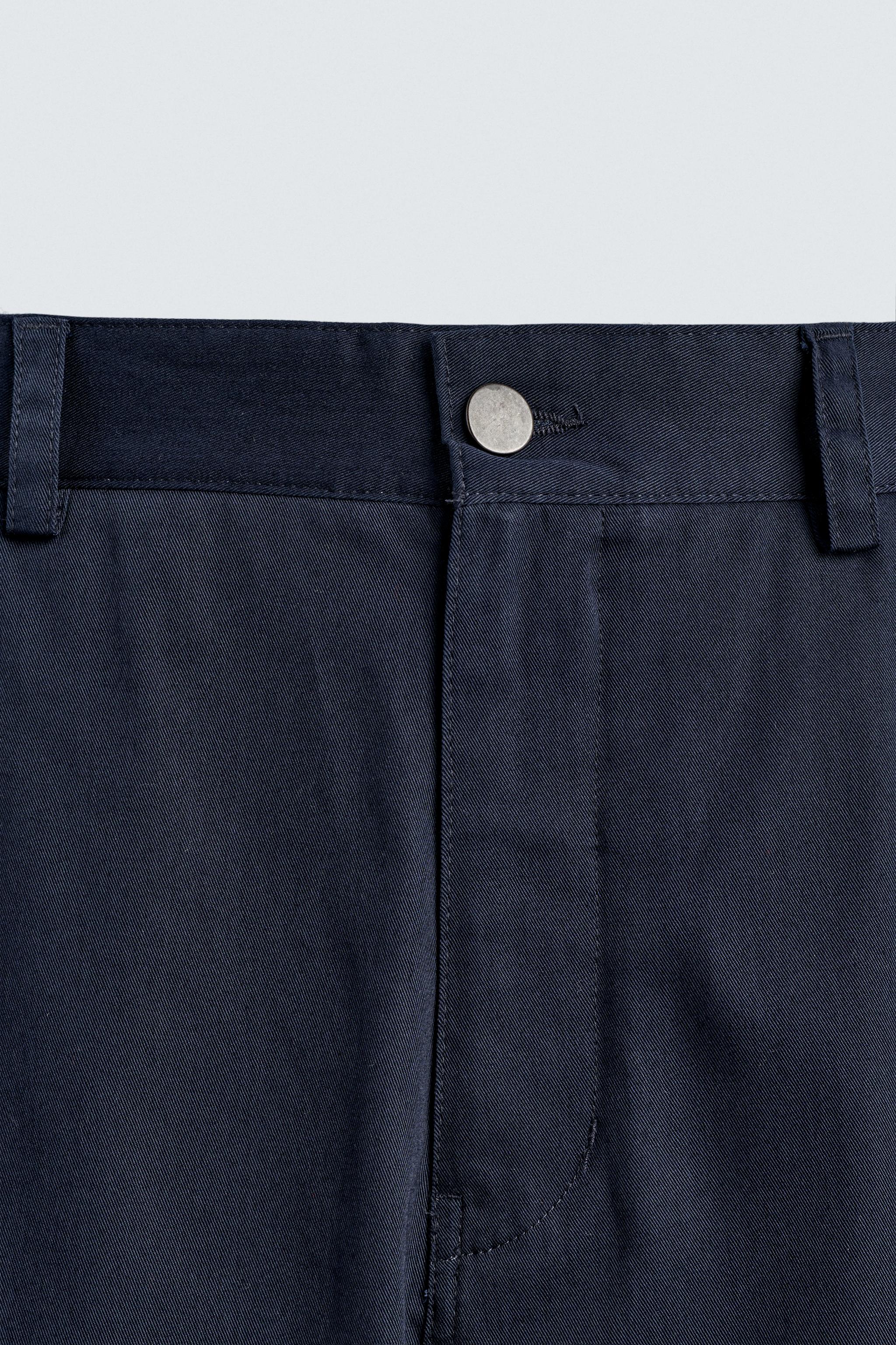 CROPPED WIDE FIT PANTS